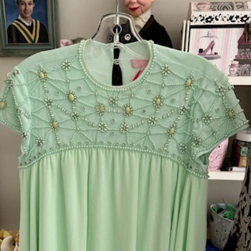 LIGHT GREEN TED BAKER DRESS
